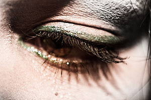 Eye liner and mascara Eye liner and mascara